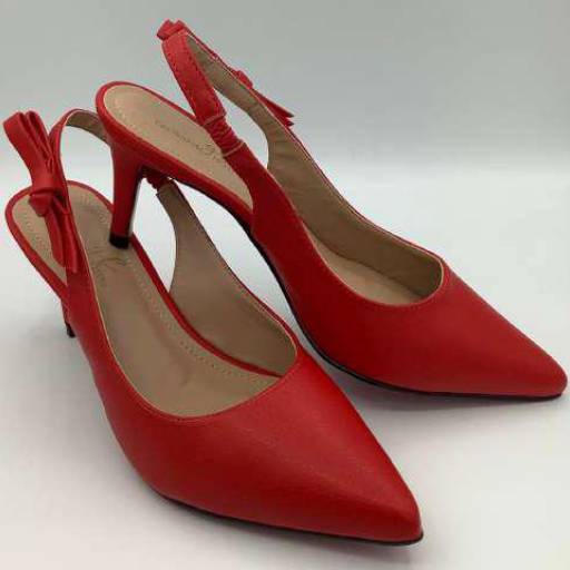 Scarpin Preto Napa Floater com Laço 6cm por Geovana Freitas Calçados