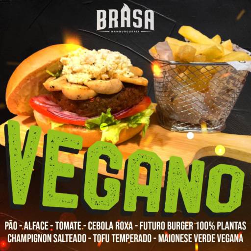 Comprar o produto de Veganos em Hamburguerias pela empresa Brasa Hamburgueria Artesanal  em Botucatu, SP por Solutudo