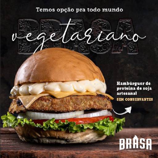 Comprar o produto de Vegetariano  em Hamburguerias pela empresa Brasa Hamburgueria Artesanal  em Botucatu, SP por Solutudo
