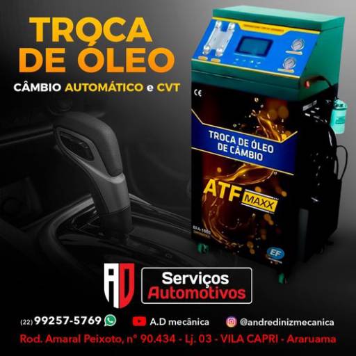 Troca de Óleo de Câmbio Automático e CVT