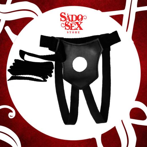 Cinto, strap on para pênis com elástico nas pernas