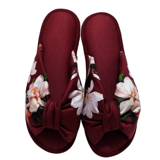 Chinelo De Quarto Feminino Franzido Cod 137 por Chinelize Personalizados