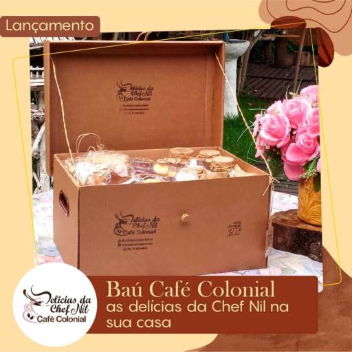 Comprar o produto de Conheça o Tradicional Café Colonial - Tamanho Casal em Bauru em Cesta de Café da Manhã pela empresa Delícias da Chef Nil Café Colonial em Bauru, SP por Solutudo
