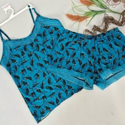 Baby Doll com Renda Azul por Daie Beleza & Cia