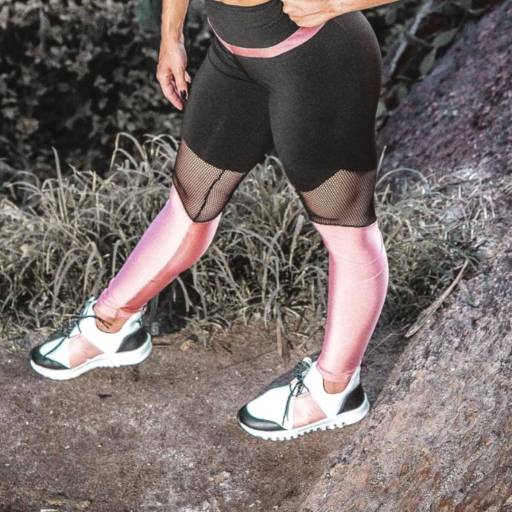 Calça Legging Mergê Com Tela  por Daie Beleza & Cia