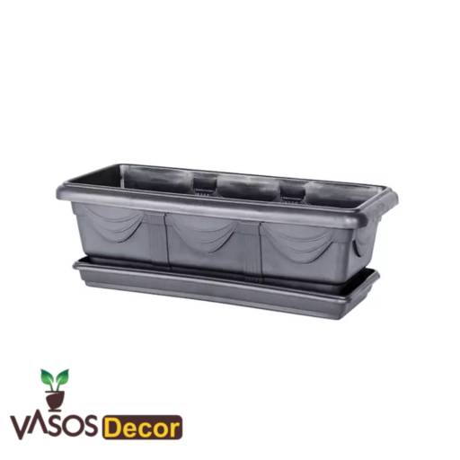 JARDINEIRA PRETA NUTRIPLAN por Vasos Decor