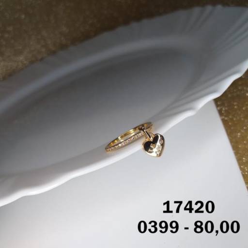 Anel com Pingente - Te Amo  por Daie Beleza & Cia