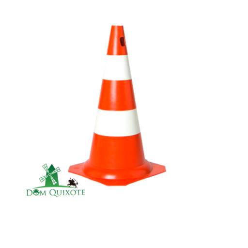 Cone Flexível 75cm - Laranja e Branco em Jundiaí, SP por Dom Quixote Equipamentos de Proteção Individual