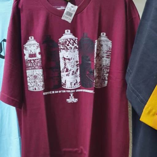 Camiseta Vinho XXL  por Loja Mentblindada 014 