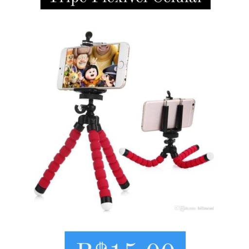 Tripé Flexível Celular em Bauru por Senhor Vintage - Presentes, Eletrônicos e Acessórios em Bauru