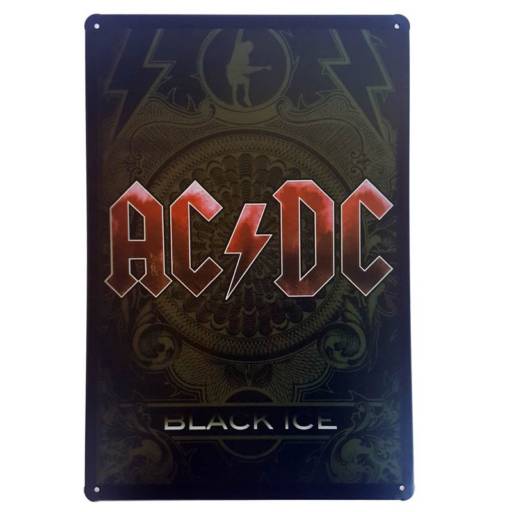 Placa AC/DC por Yeah! Popshop - Artigos para Decoração 