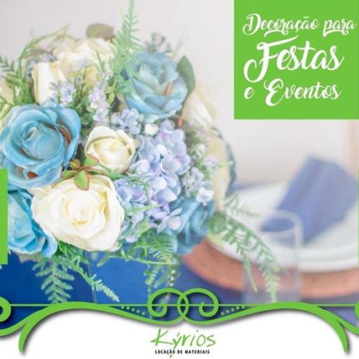 Aluguel de materiais para decoração