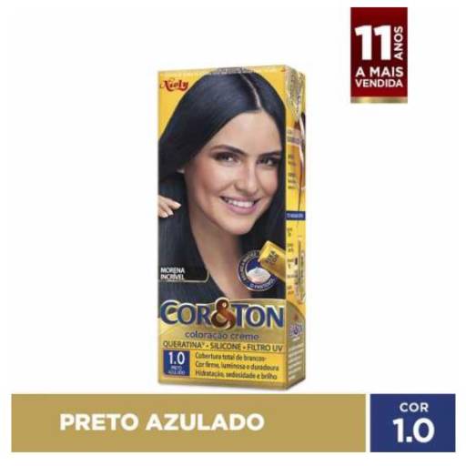 Tinta para Cabelo Preto Azulado por Lucma Beleza