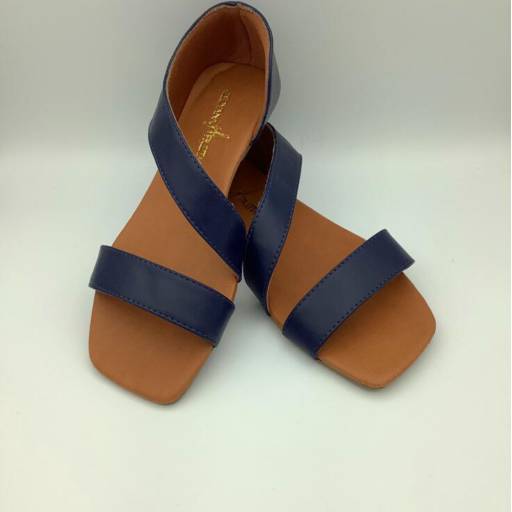 Rasteirinha Basic Confort Azul por Geovana Freitas Calçados