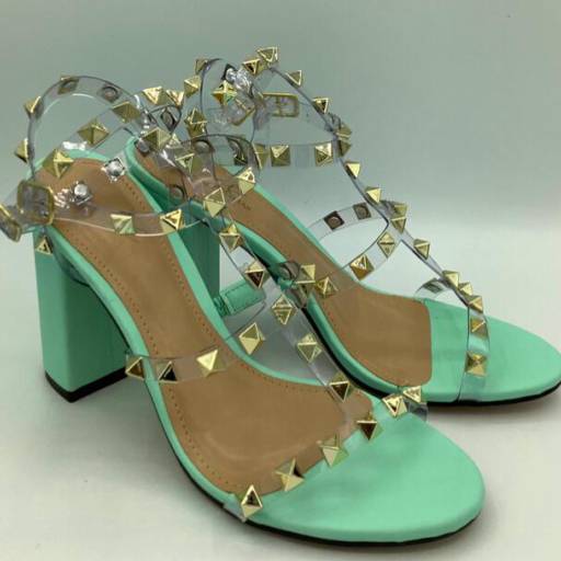 Sandália Santorine Menta 9cm por Geovana Freitas Calçados