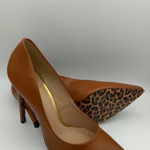 Scarpin Napa Pala Solado Onça 11cm por Geovana Freitas Calçados