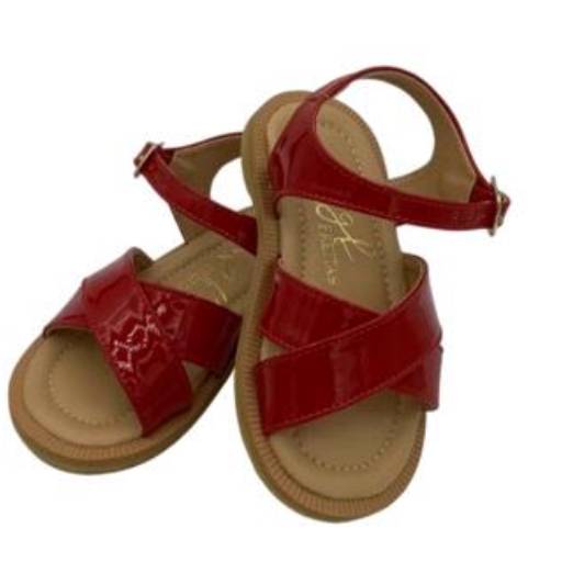 Sandália Verniz Vermelho