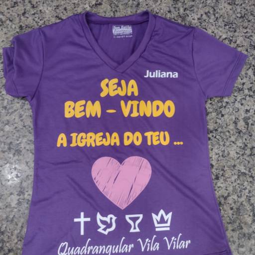 Estampa em camisetas por Dom Estamparia