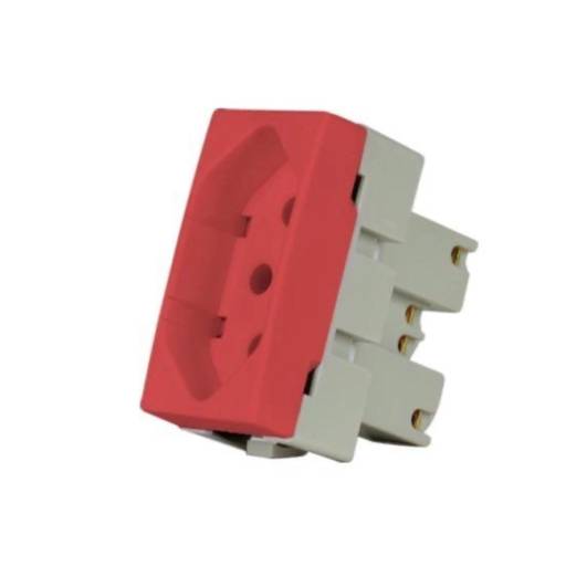 Módulo Tomada 2P+T 20A Vermelha em Avaré