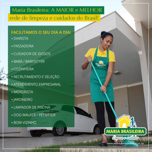 Limpeza Residencial 8h por Maria Brasileira