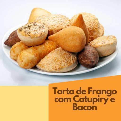 Torta de Frango com Catupiry e Bacon por Pastelaria do Calçadão
