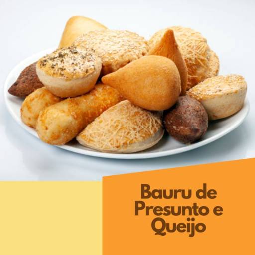 Bauru de Presunto e Queijo por Pastelaria do Calçadão
