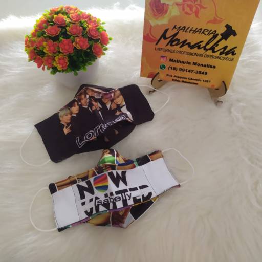 Máscara de Proteção Facial Personalizada  por Malharia Monalisa