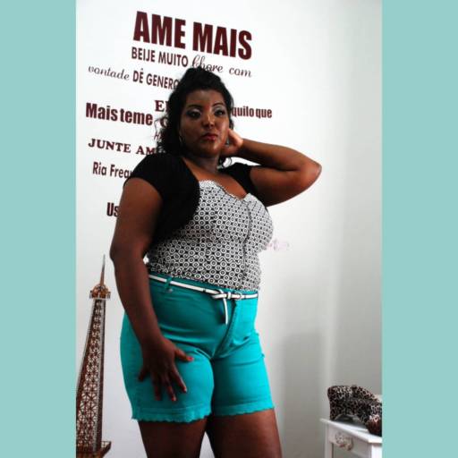 Shorts alfaiataria Program  por Divina Plus Size - Outlet 
