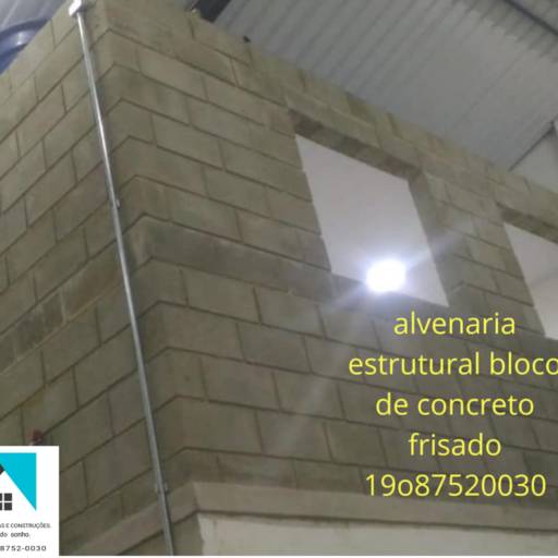 Alvenaria estrutural bloco de concreto frisado por Pedro Reformas e Construções
