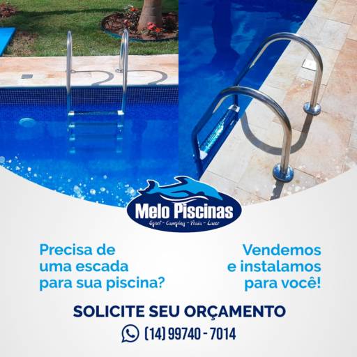 Comprar o produto de Colocação de Escada em Piscinas pela empresa Melo Piscinas em Ninho Verde II Eco Residence, SP por Solutudo
