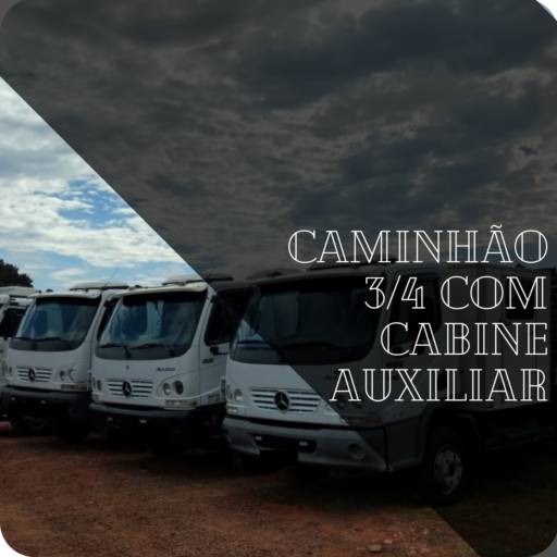 Caminhão 3/4 com Cabine Auxiliar