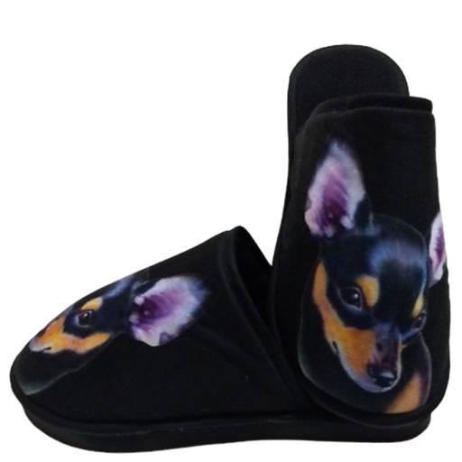 Pantufa Cachorro Pinscher - Personalizada Cod 02 por Chinelize Personalizados
