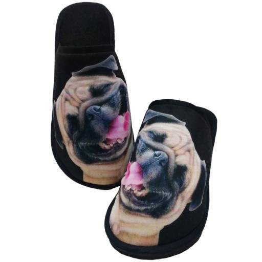 Chinelo Pantufa Cachorro Pug