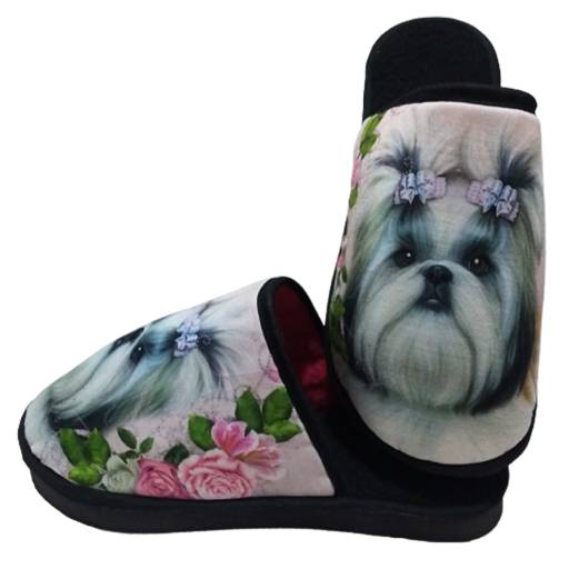 Pantufa Cachorro Shih-Tzu - Personalizada