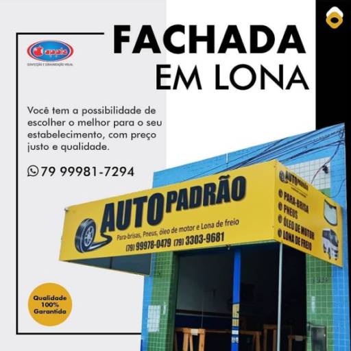 Comprar o produto de Fachada em Lona em Indústria Gráfica e Impressão pela empresa Apple Confecções e Comunicação Visual em Aracaju, SE por Solutudo