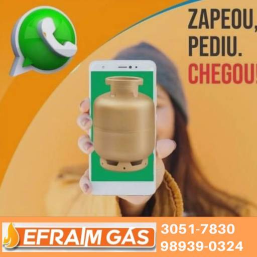 Comprar o produto de Entrega de Gás de Cozinha em Gás pela empresa Efraim Gas Ltda em Betim, MG por Solutudo