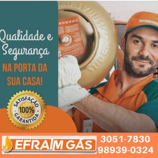 Comprar o produto de Entrega de gás de cozinha em Gás pela empresa Efraim Gas Ltda em Betim, MG por Solutudo
