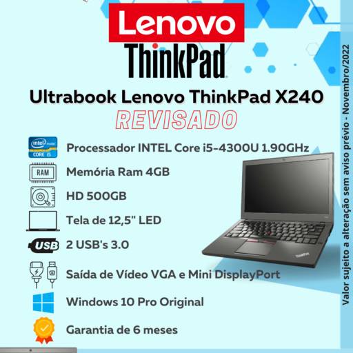 NOTEBOOK LENOVO THINKPAD X240