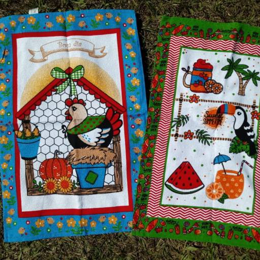 Panos de prato atoalhados em Bauru  por Prendices Ateliê