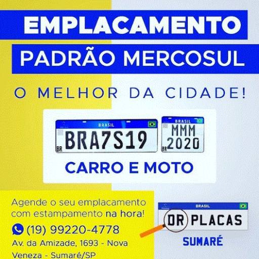 Emplacamento Padrão Mercosul