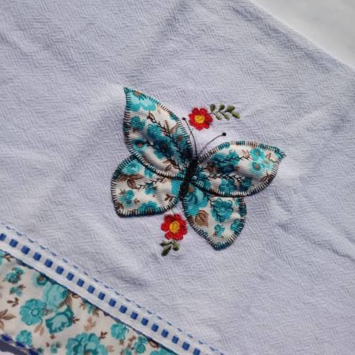 Pano de Prato Bordado em Bauru por Prendices Ateliê