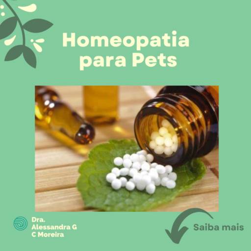 Comprar o produto de Consultas Homeopatia Veterinária em Especialidades pela empresa Veterinária em Domicílio - Dra. Alessandra Gisele C. Moreira em Atibaia, SP por Solutudo