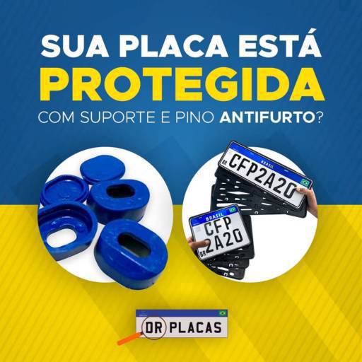 Suporte anti furto por Dr Placas Vila Industrial Campinas