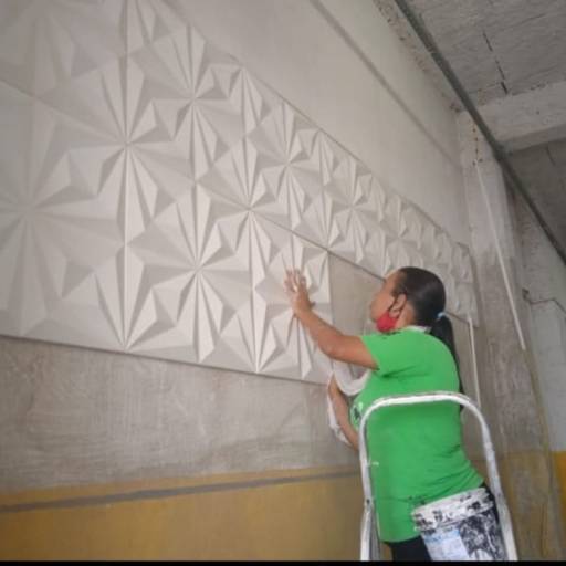 Instalação de  Placas de Gesso 3D