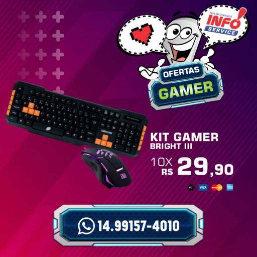 Kit Gamer Bright III por Info Service