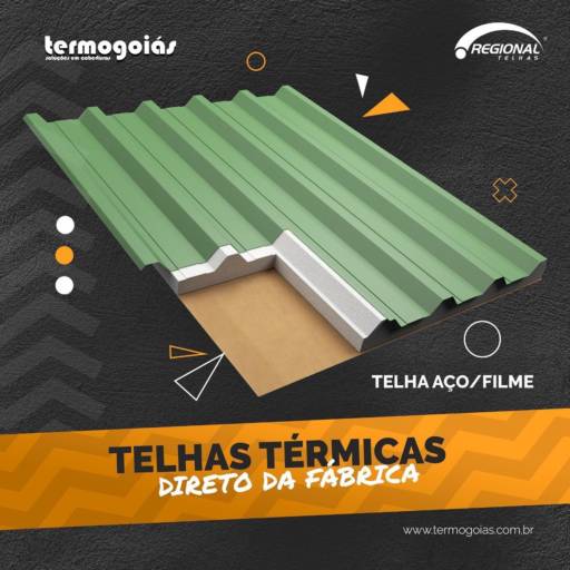 Telha Aço e Filme por Termogoiás Soluções em Coberturas