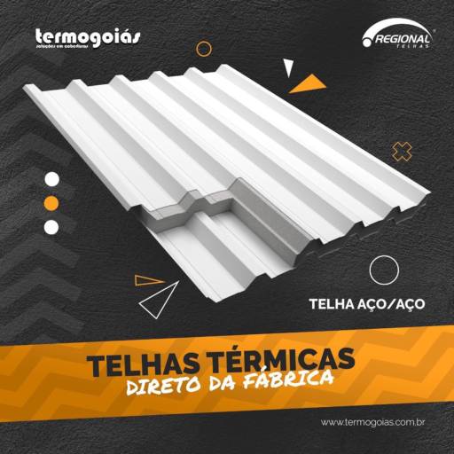Telha Forro Aço/Aço por Termogoiás Soluções em Coberturas