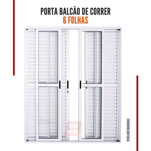 Comprar o produto de Porta Balcão - 6 folhas em Esquadrias pela empresa Coelho Esquadrias em Jundiaí, SP por Solutudo