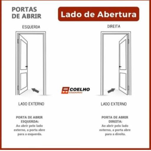 Comprar o produto de Portas de abrir em Esquadrias pela empresa Coelho Esquadrias em Jundiaí, SP por Solutudo