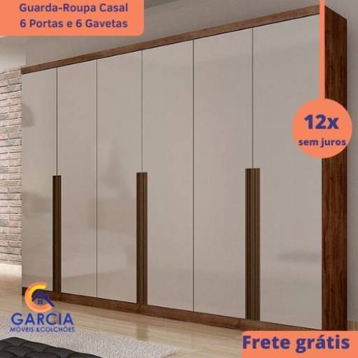 Guarda Roupa Casal  por Garcia Colchões E Móveis Ltda Me